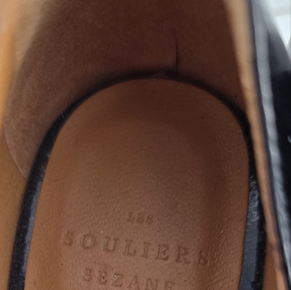 Sezane Georgia High Mary Jane's Patent Leather Size 37 US 6 New Without Box - Picture 8 of 9